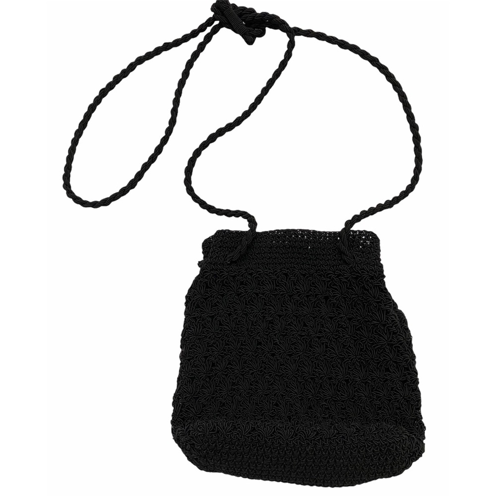 Vintage boho macrame crossbody pouch